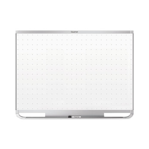 Prestige 2 Magnetic Total Erase Whiteboard, 72 x 48, White Surface, Silver Aluminum/Plastic Frame-(QRTTEM547A)