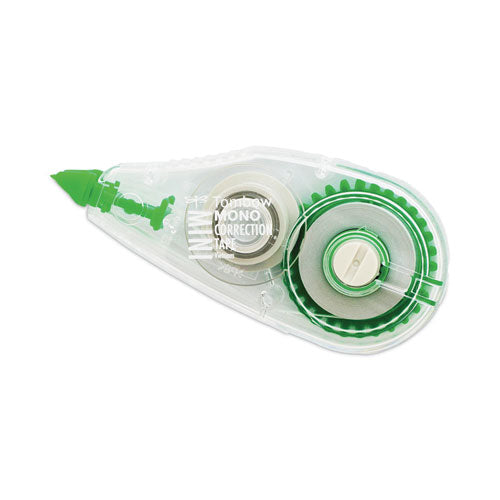 MONO Mini Correction Tape, Non-Refillable, Clear Applicator, 0.17" x 315", 10/Pack-(TOM68722)