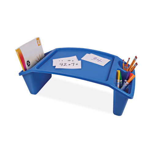 Antimicrobial Lap Desk, Rectangular, 23.35w x 12d x 8.53h, Blue-(DEF39502BLU)