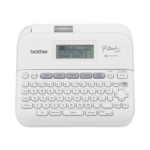 P-Touch PT-D410 Advanced Connected Label Maker, 20 mm/s, 8.9 x 3.9 x 12.3-(BRTPTD410)