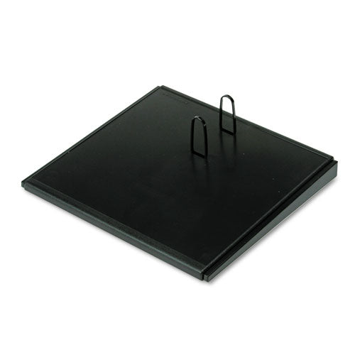 Desk Calendar Base for Loose-Leaf Refill, 4.5 x 8, Black-(AAGE2100)