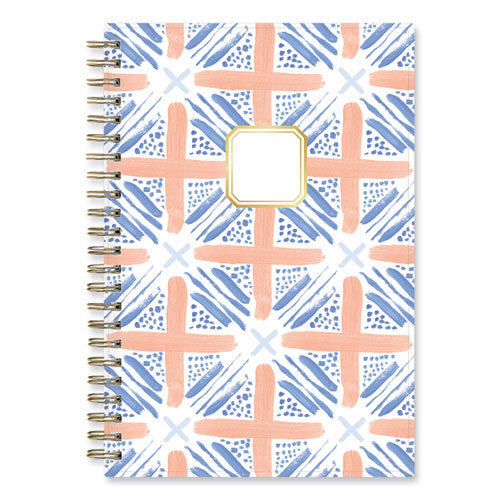 Margaret Jeane Geo Tile Academic Weekly/Monthly Planner, 8 x 5, Blue/Peach Cover, 12-Month (July to June): 2022 to 2023-(BLS138141)