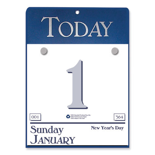 Recycled Today Wall Calendar Refill, 6.5 x 9.13, White/Blue/Gray Sheets, 12-Month (Jan to Dec): 2023-(HOD31023)