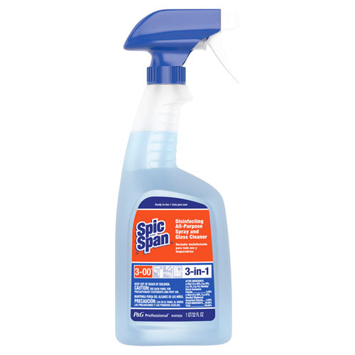 Disinfecting All-Purpose Spray and Glass Cleaner, Fresh Scent, 32 oz Spray Bottle, 8/Carton-(PGC58775CT)