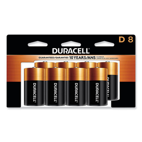 CopperTop Alkaline D Batteries, 8/Pack-(DURMN13R8DWPK)