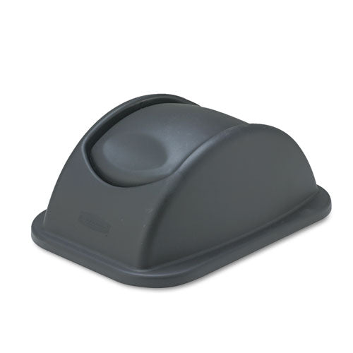 Rectangular Free-Swinging Plastic Lids, Black-(RCP306600BK)