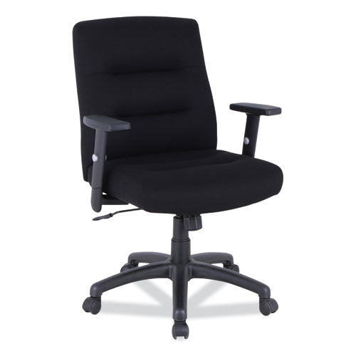 Alera Kesson Series Petite Office Chair, Supports Up to 300 lb, 17.71" to 21.65" Seat Height, Black-(ALEKS4010)