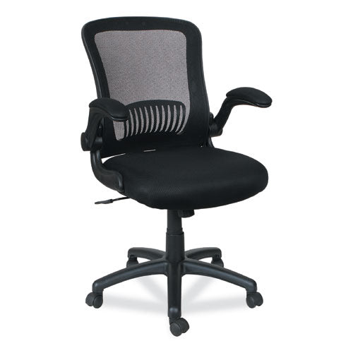 Alera EB-E Series Swivel/Tilt Mid-Back Mesh Chair, Supports Up to 275 lb, 18.11" to 22.04" Seat Height, Black-(ALEEBE4217)