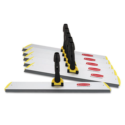 HYGEN Quick Connect S-S Frame, Squeegee, 24w x 4 1/2d, Aluminum, Yellow-(RCPQ570)