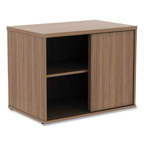 Alera Open Office Low Storage Cabinet Credenza, 29.5 x 19.13 x 22.78, Walnut-(ALELS593020WA)