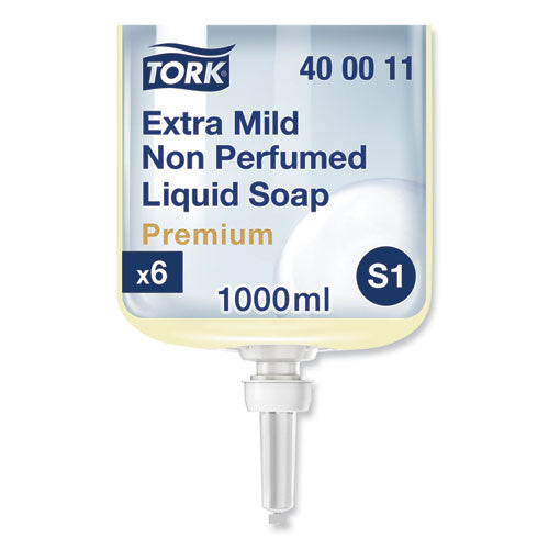 Premium Extra Mild Liquid Soap, Unscented, 1 L, 6/Carton-(TRK400011)