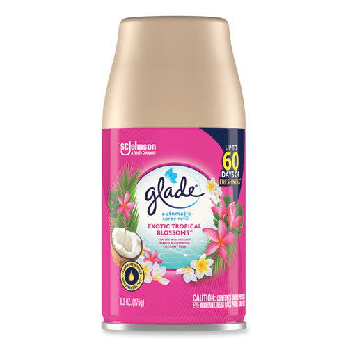 Automatic Air Freshener, Exotic Tropical Blossoms, 6.2 oz, 4/Carton-(SJN344755)