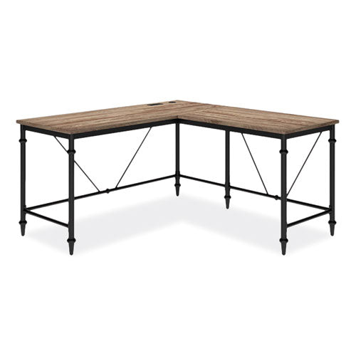 Breslyn L-Shaped Desk with Integrated Power Management, 59.5" x 59.5" x 30.25", Natural Hickory/Black-(TVFSPLSBRLDTV)