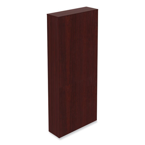 Alera Valencia Series Square Corner Bookcase, Seven-Shelf, 35.63w x 11.81d x 83.86h, Mahogany-(ALEVA78436MY)