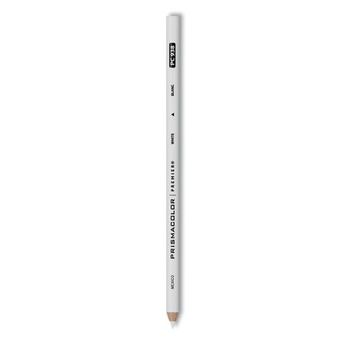 Premier Colored Pencil, 3 mm, 2B (#1), White Lead, White Barrel, Dozen-(SAN3365)