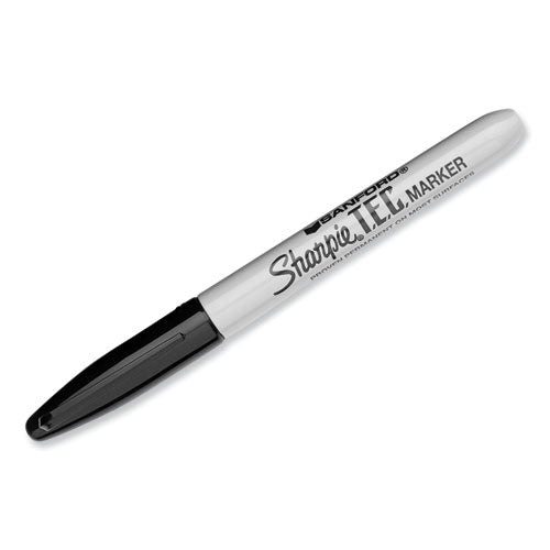 T.E.C. Permanent Marker, Fine Bullet Tip, Black-(SAN13401)