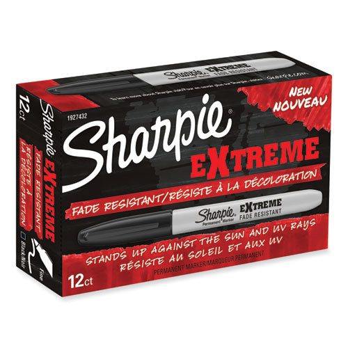 Extreme Marker, Fine Bullet Tip, Black, Dozen-(SAN1927432)