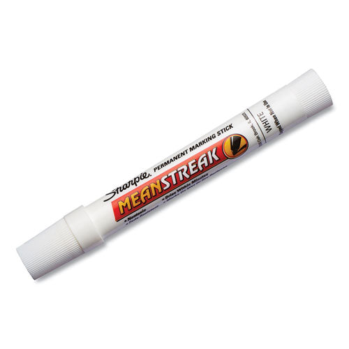 Mean Streak Marking Stick, Broad Bullet Tip, White-(SAN85018)