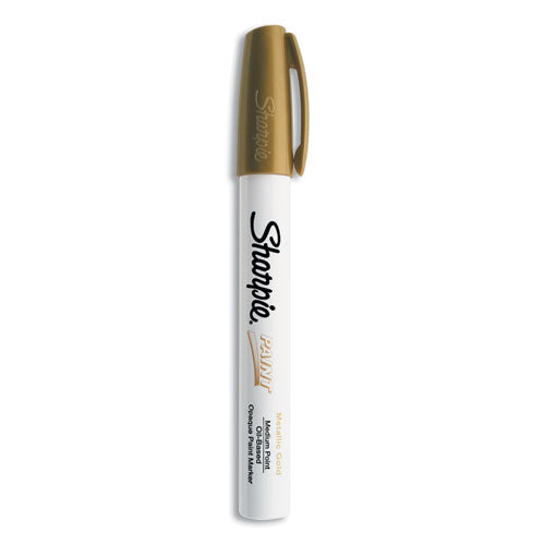 Permanent Paint Marker, Medium Bullet Tip, Gold-(SAN35559)