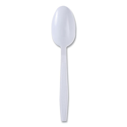 Heavyweight Wrapped Polypropylene Cutlery, Teaspoon, White, 1,000/Carton-(BWKTSHWPPWIW)