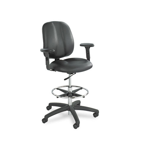 Adjustable T-Pad Arms for Safco Apprentice Series Chairs, 4.13 x 10.25 x 10, Black, 2/Set-(SAF6689BL)