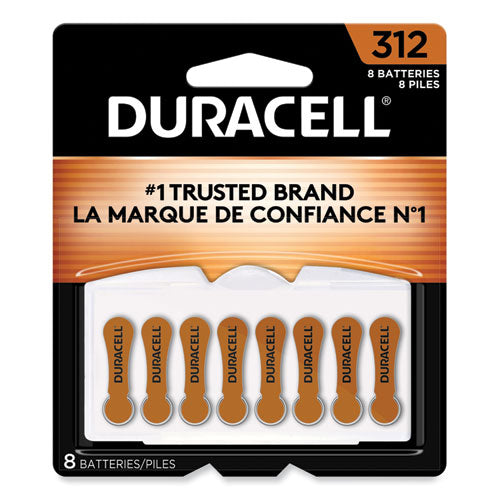 Hearing Aid Battery, #312, 8/Pack-(DURDA312B8ZM09)