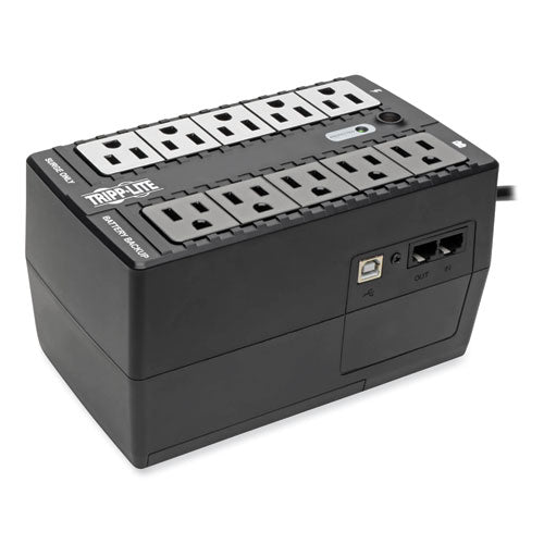 Internet Office Ultra-Compact Desktop Standby UPS, 10 Outlets, 550 VA, 420 J-(TRPINTERNET550U)