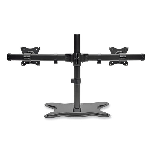 Dual Desktop Monitor Stand, For 13" to 27" Monitors, 31.69" x 10" x 18.11", Black, Supports 26 lb-(TRPDDR1327SDD)