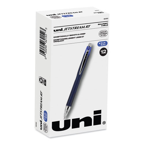Jetstream Retractable Ballpoint Pen, Fine 0.7 mm, Blue Ink, Blue Barrel-(UBC62153)