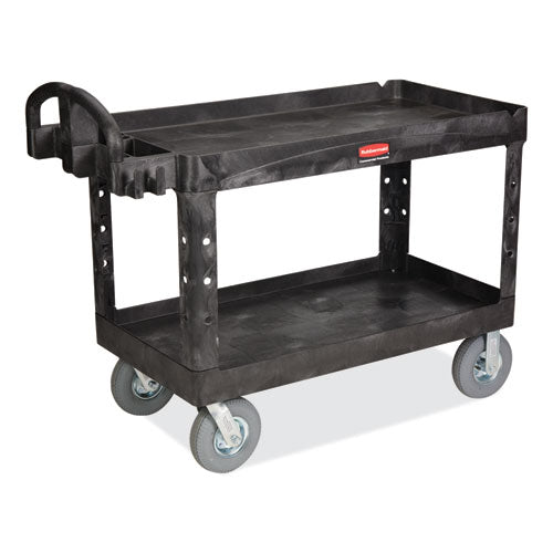 Heavy-Duty Platform Truck Cart, 1,200 lb Capacity, 24 x 48 Platform, Black-(RCP443610BLA)