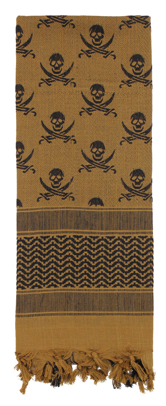 Rothco Skulls Shemagh Tactical Desert Keffiyeh Scarf