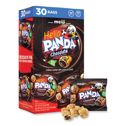 Hello Panda Chocolate Creme Filled Cookies, 0.75 oz Bag, 30 Bags/Pack, Ships in 1-3 Business Days-(GRR22002038)