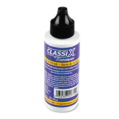 Refill Ink for Classix Stamps, 2 oz Bottle, Black-(XST40712)