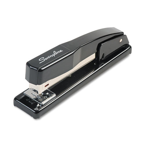 Commercial Full Strip Desk Stapler, 20-Sheet Capacity, Black-(SWI44401S)