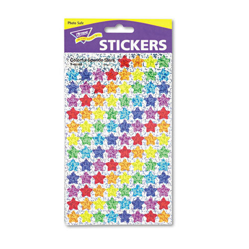 SuperSpots and SuperShapes Sticker Variety Packs, Colorful Sparkle Stars, Assorted Colors,1,300/Pack-(TEPT46910)