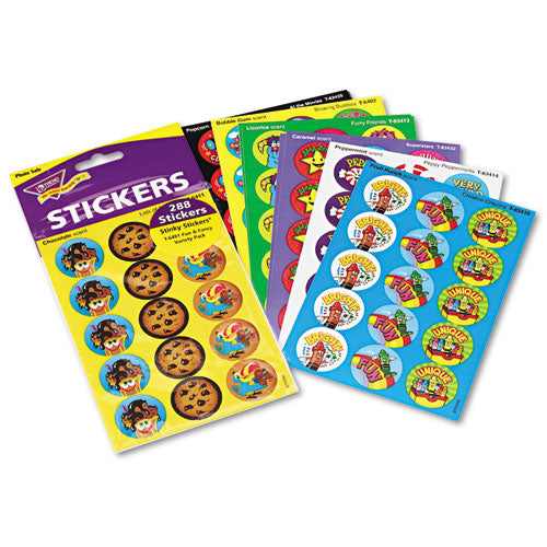 Stinky Stickers Variety Pack, Colorful Favorites, Assorted Colors, 300/Pack-(TEPT6481)