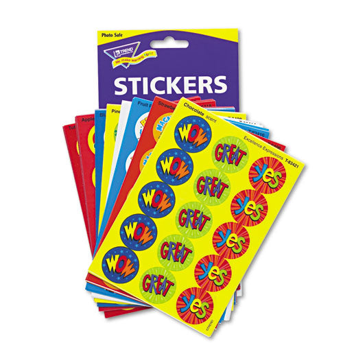 Stinky Stickers Variety Pack, Praise Words, Assorted Colors, 435/Pack-(TEPT6490)