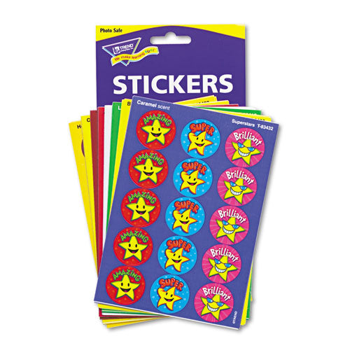 Stinky Stickers Variety Pack, Fun and Fancy, Assorted Colors, 432/Pack-(TEPT6491)