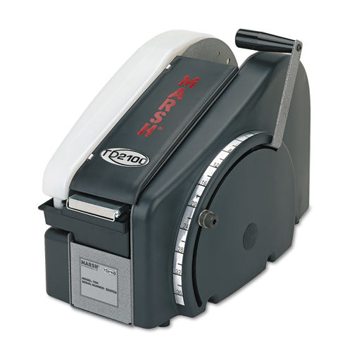 Manual Tape Dispenser for Gummed Packing Tape, 3" Core, 48 oz Reservoir, Stainless Steel Blades, Black-(UNV899862)