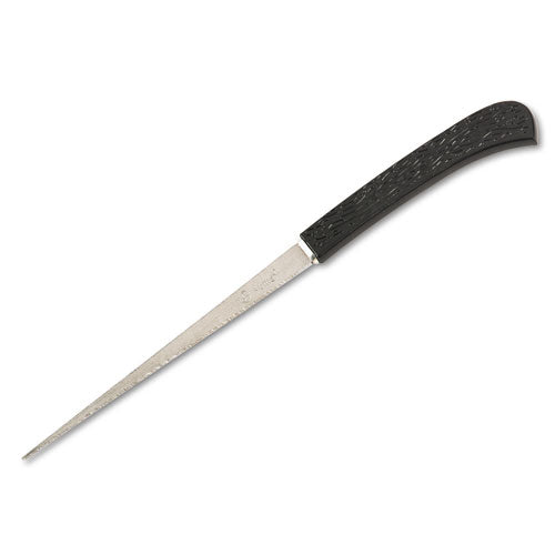 Serrated Blade Hand Letter Opener, 8", Black-(ACM29380)