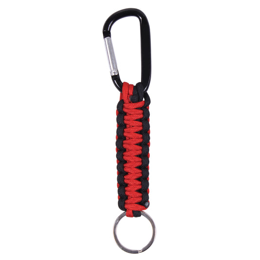 Rothco Thin Red Line Keychain With Carabiner