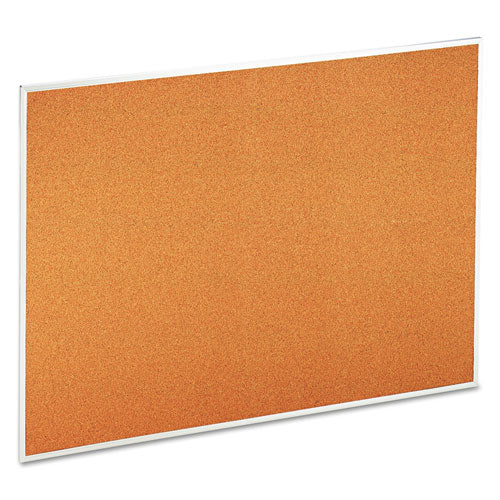 Cork Bulletin Board, 48 x 36, Natural Surface, Aluminum Frame-(UNV43614)